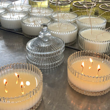 Charger l'image dans la galerie, Chandelles 3 Mèches à la Cire de Noix de Coco